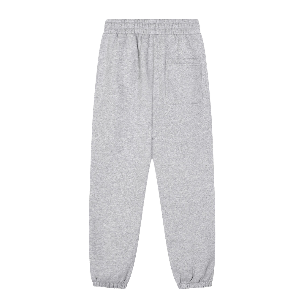 Eclipse Grey Tracksuit Contrast-Stitched Fleece Jogger Sweatpants Streetwear Y2K