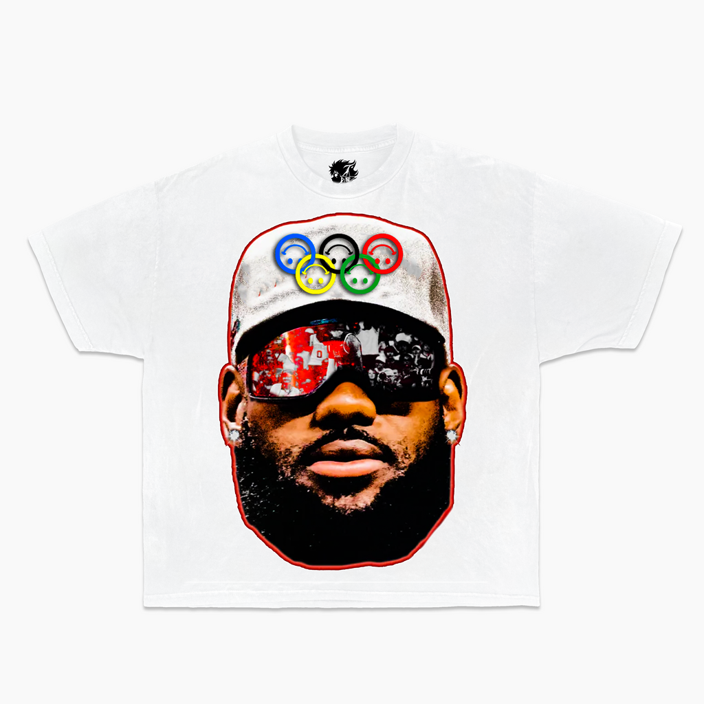 Lebron James Olympic Team Boxy Vintage Shirt Graphic Oversized Streetwear Unisex Basketball Opium