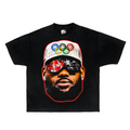 Lebron James Olympic Team Boxy Vintage Shirt Graphic Oversized Streetwear Unisex Basketball Opium