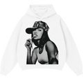 Halftone Photo-Print Pullover Y2K Hoodie