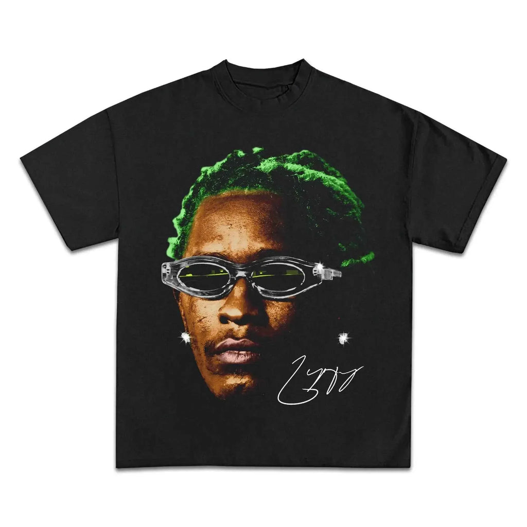 Yung Thug Thugger Rapper Boxy Vintage Shirt Streetwear Oversized Graphic Rap Tees Y2K