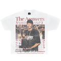 Allen Iverson Newspaper Boxy Vintage Shirt Oversized Basketball Unisex Graphic Tees