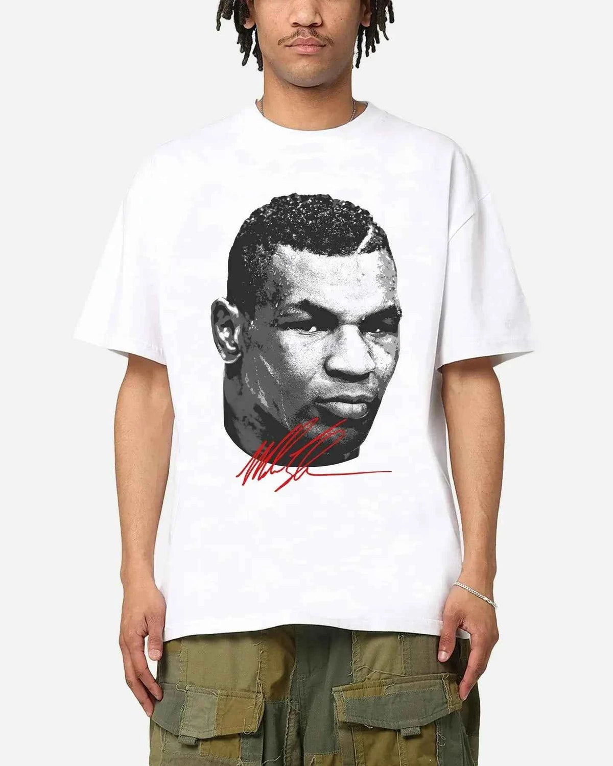 Mike Tyson Mean Mug Boxy Vintage Shirt Streetwear Retro Y2K Oversized Graphic Unisex Tees