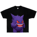Unhappy Gengar Graphic T-Shirt Cute Anime Gaming Tee Y2K Pokémon Shirts
