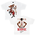 Derrick Rose Legendary Boxy Shirt Vintage Basketball Streetwear Y2K Oversized Graphic Tee