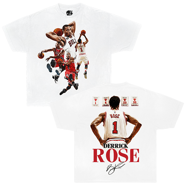 Derrick Rose Legendary Boxy Shirt Vintage Basketball Streetwear Y2K Oversized Graphic Tee