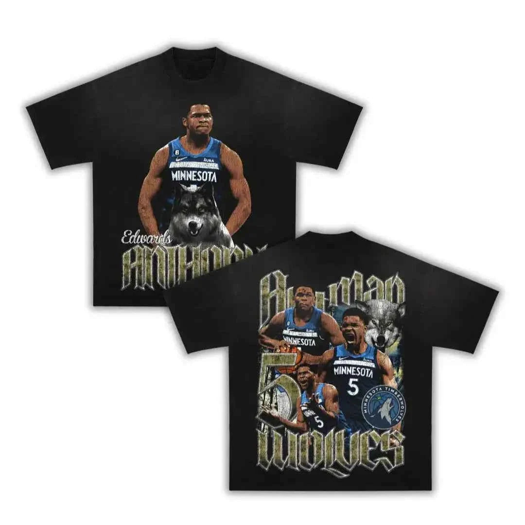 Ant Man Anthony Boxy Vintage Graphic Basketball Oversized Retro Tee Streetwear Y2K
