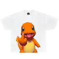Unhappy Charmander Graphic T-Shirt Cute Anime Gaming Tee Y2K Pokémon Shirts