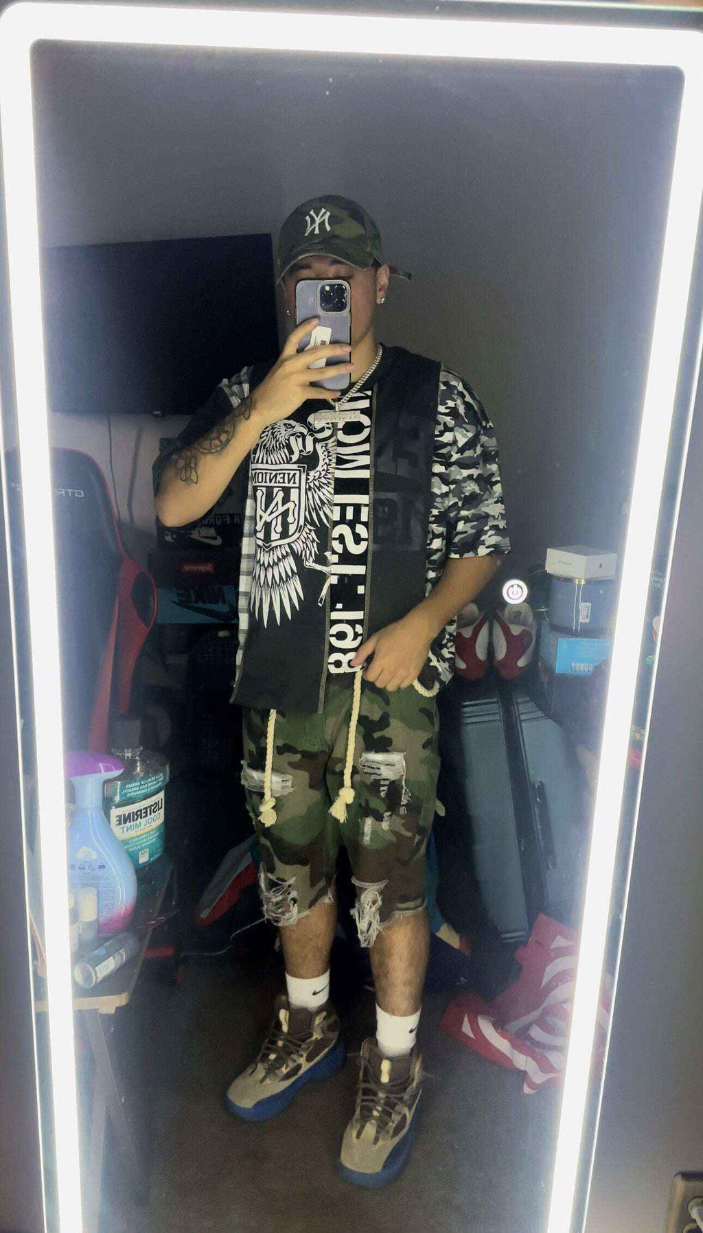 ★ LIMITED ★ NENIOM 6 CHOICE UNEVEN BOXY SHIRT OVERSIZED UNISEX STREETWEAR Y2K