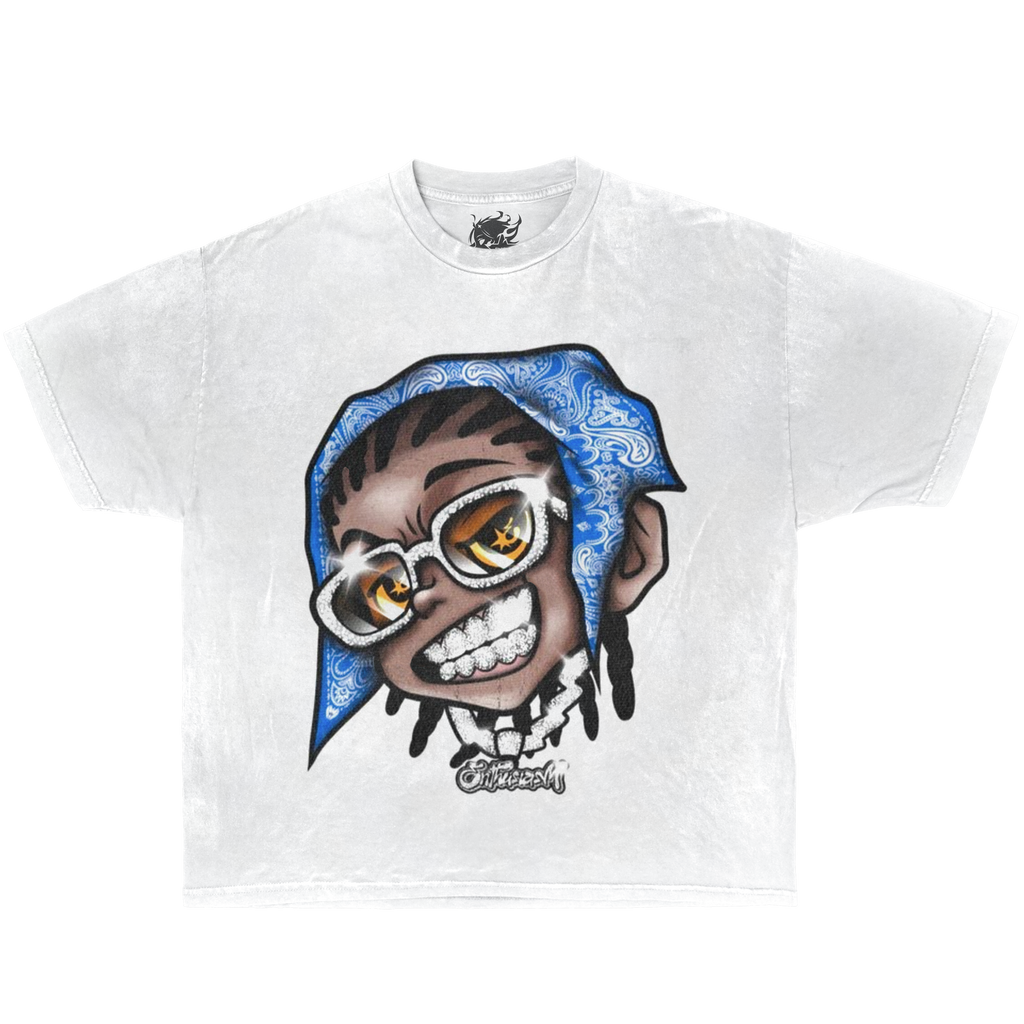 Aura Sleezy Boxy Shirt Streetwear Oversized Vintage Graphic Cartoon Y2K Tees
