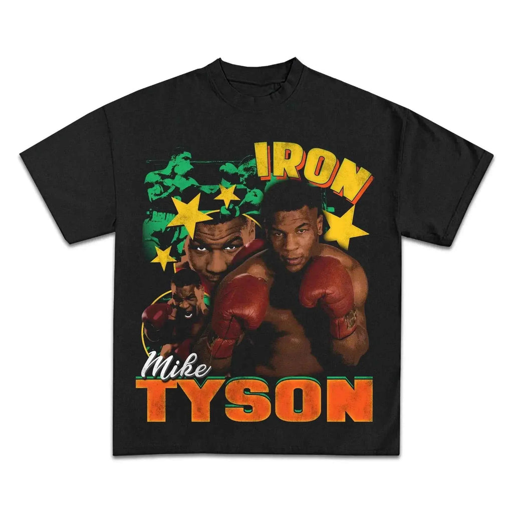 MIKE TYSON KID DYNAMITE Boxy T-Shirt Vintage Boxer Oversized Graphic Shirt Unisex Tee Streetwear Y2K