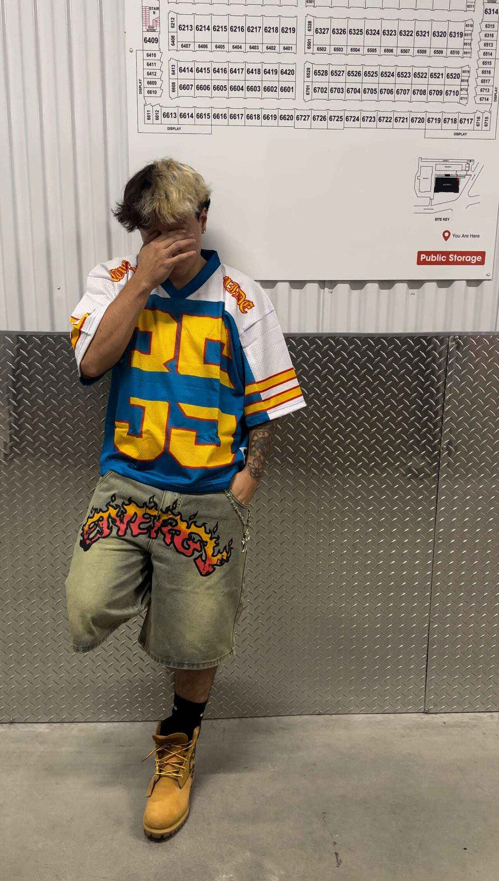 ★ SOLD OUT ★ Neniom Old English Boxy Hockey Jersey Streetwear Oversized Fit