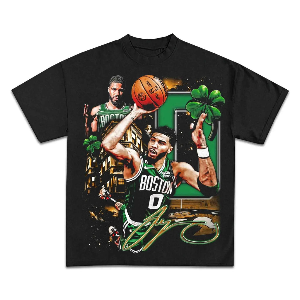 JAYSON TATUM CELTICS Boxy Vintage Shirt Streetwear Y2K Graphic Unisex Basketball Tees