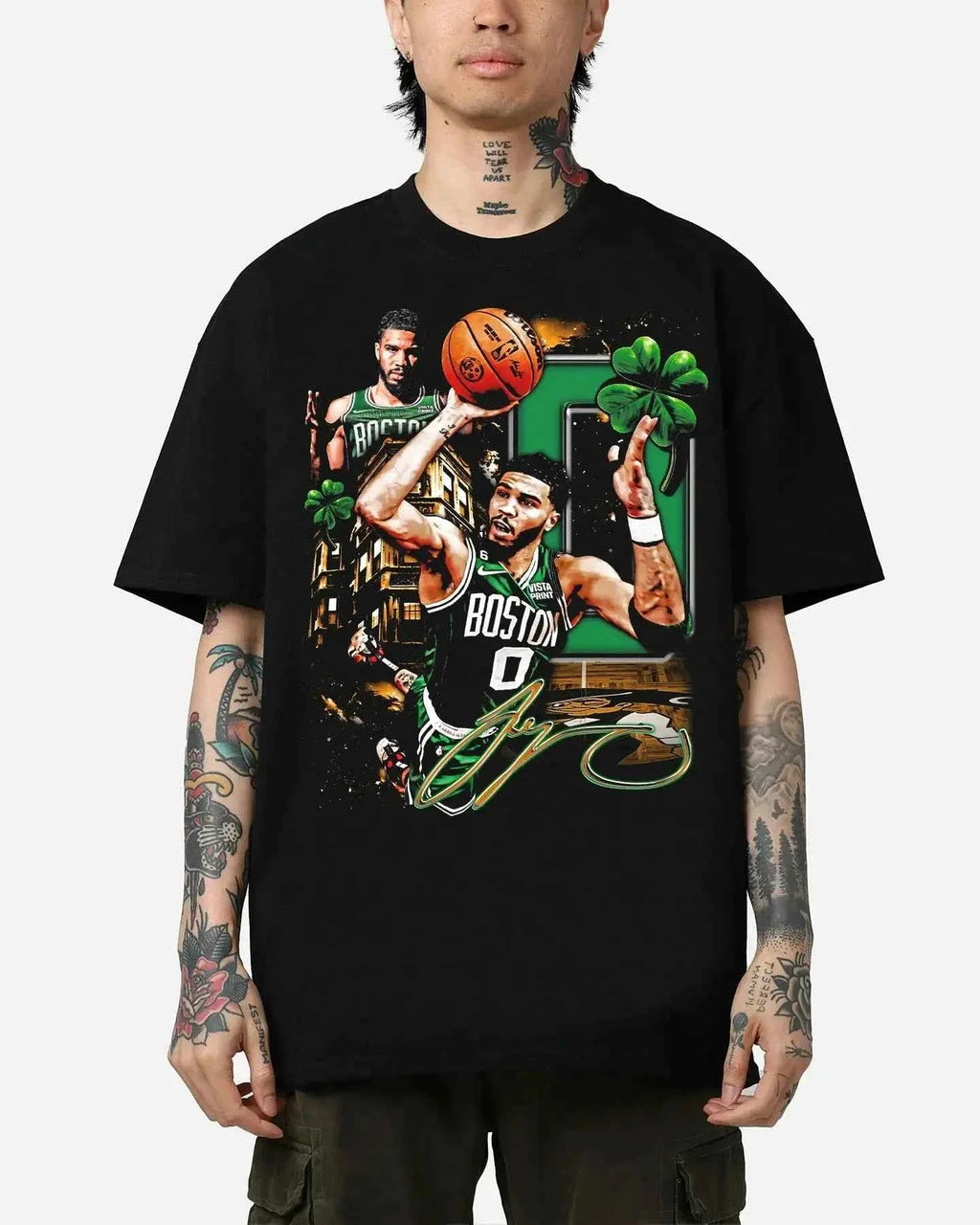 JAYSON TATUM CELTICS Boxy Vintage Shirt Streetwear Y2K Graphic Unisex Basketball Tees