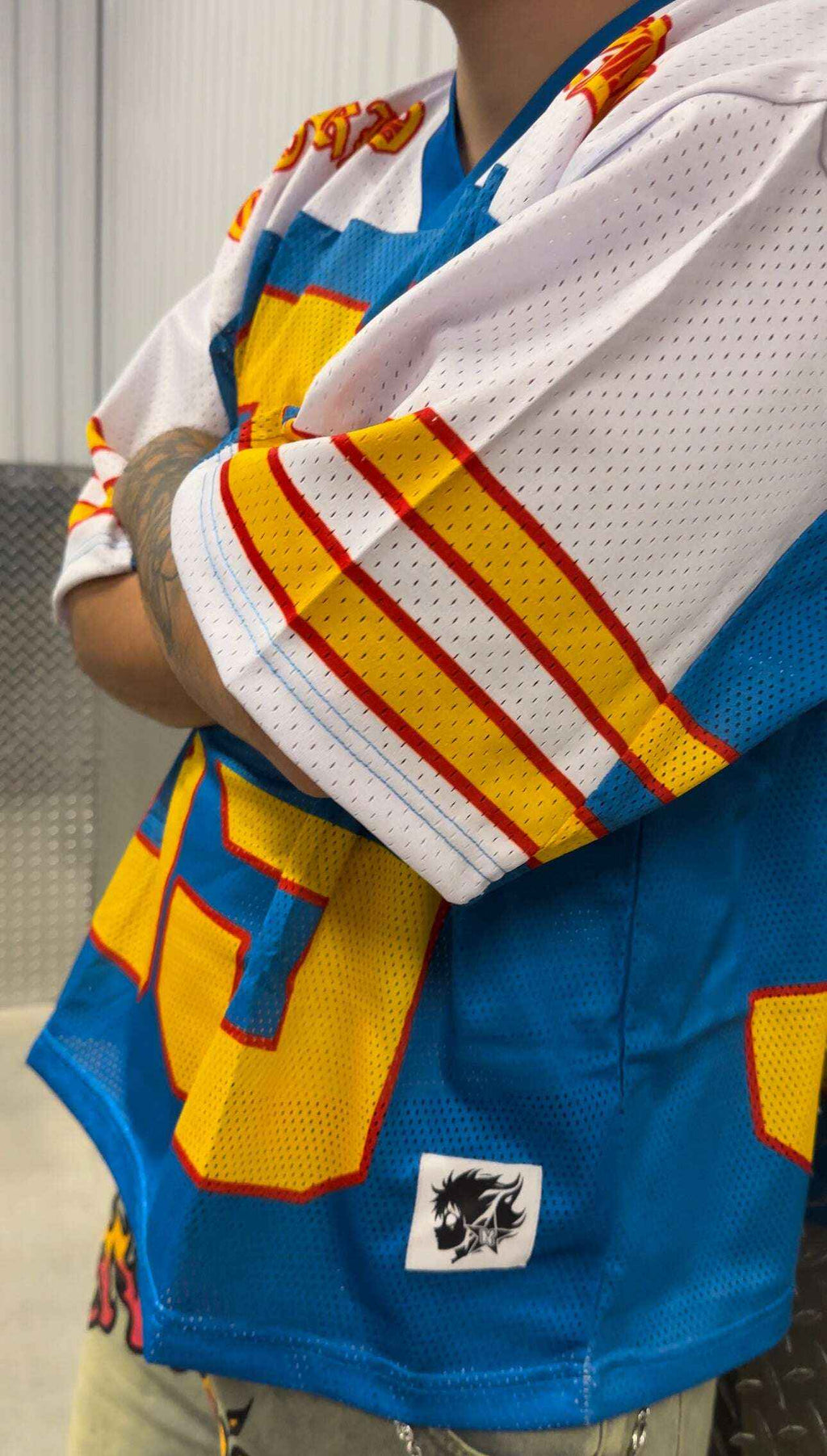 ★ SOLD OUT ★ Neniom Old English Boxy Hockey Jersey Streetwear Oversized Fit
