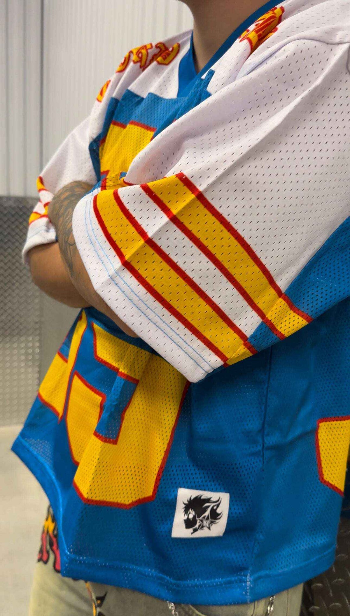 ★ SOLD OUT ★ Neniom Old English Boxy Hockey Jersey Streetwear Oversized Fit