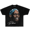 Dennis Rodman Legend Bulls Vintage Oversized Boxy Basketball Shirt Streetwear Y2K