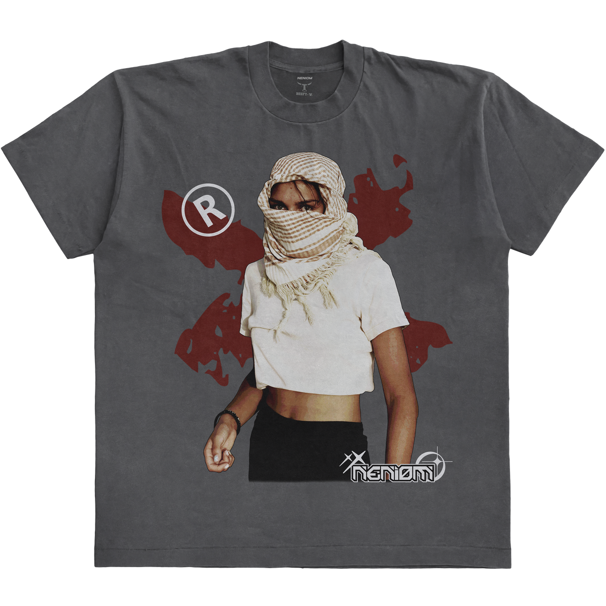 Neniom Desert Girl ® Vintage Oversized Boxy Shirt Graphic Tee Streetwear Y2K