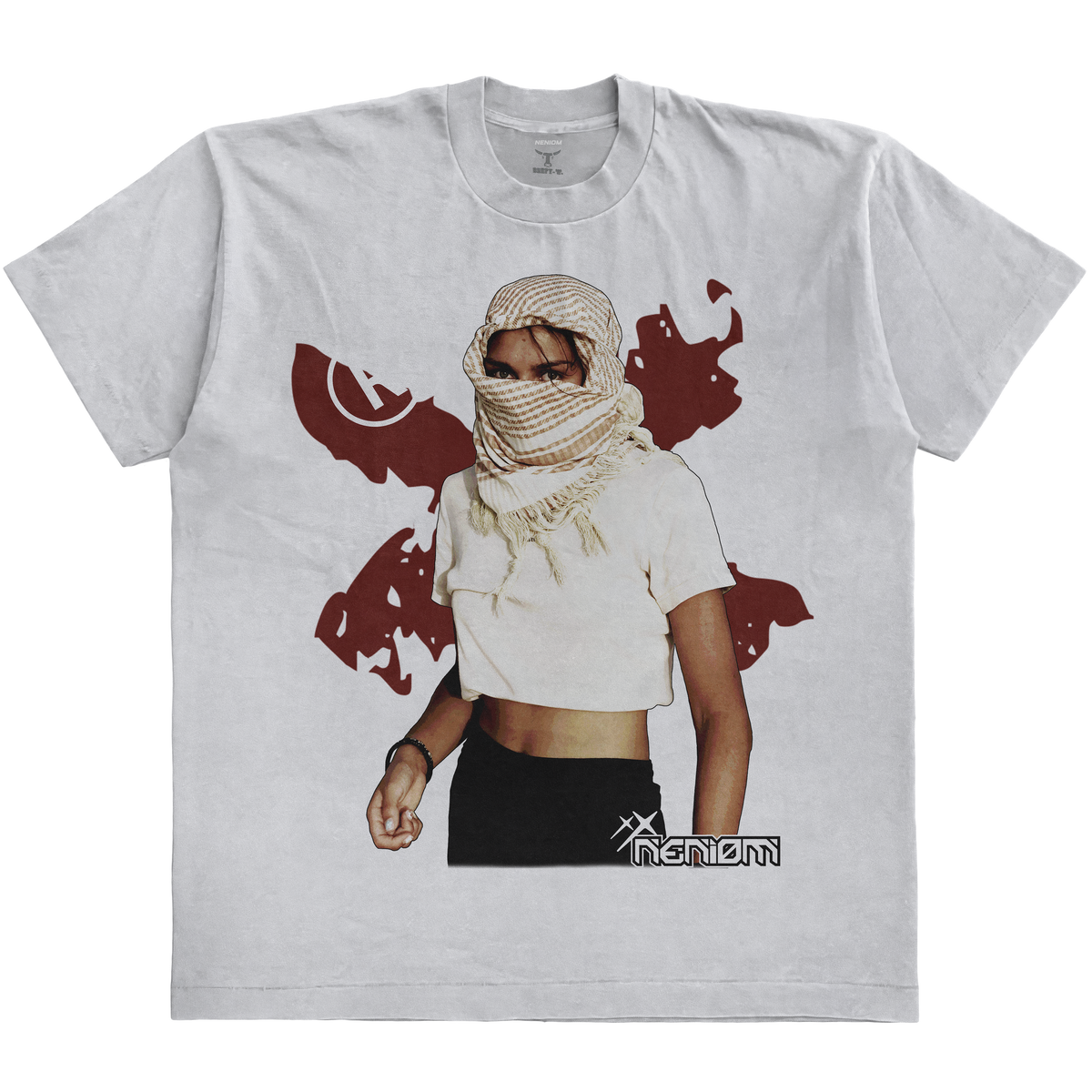 Neniom Desert Girl ® Vintage Oversized Boxy Shirt Graphic Tee Streetwear Y2K