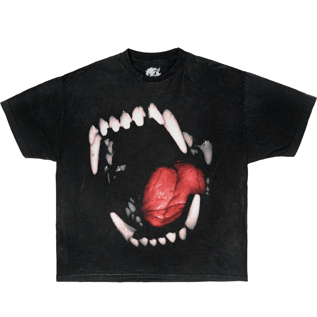 Neniom Vicious Dog Bite 2 Boxy Vintage Oversized Shirt Unisex Tee Streetwear Y2K