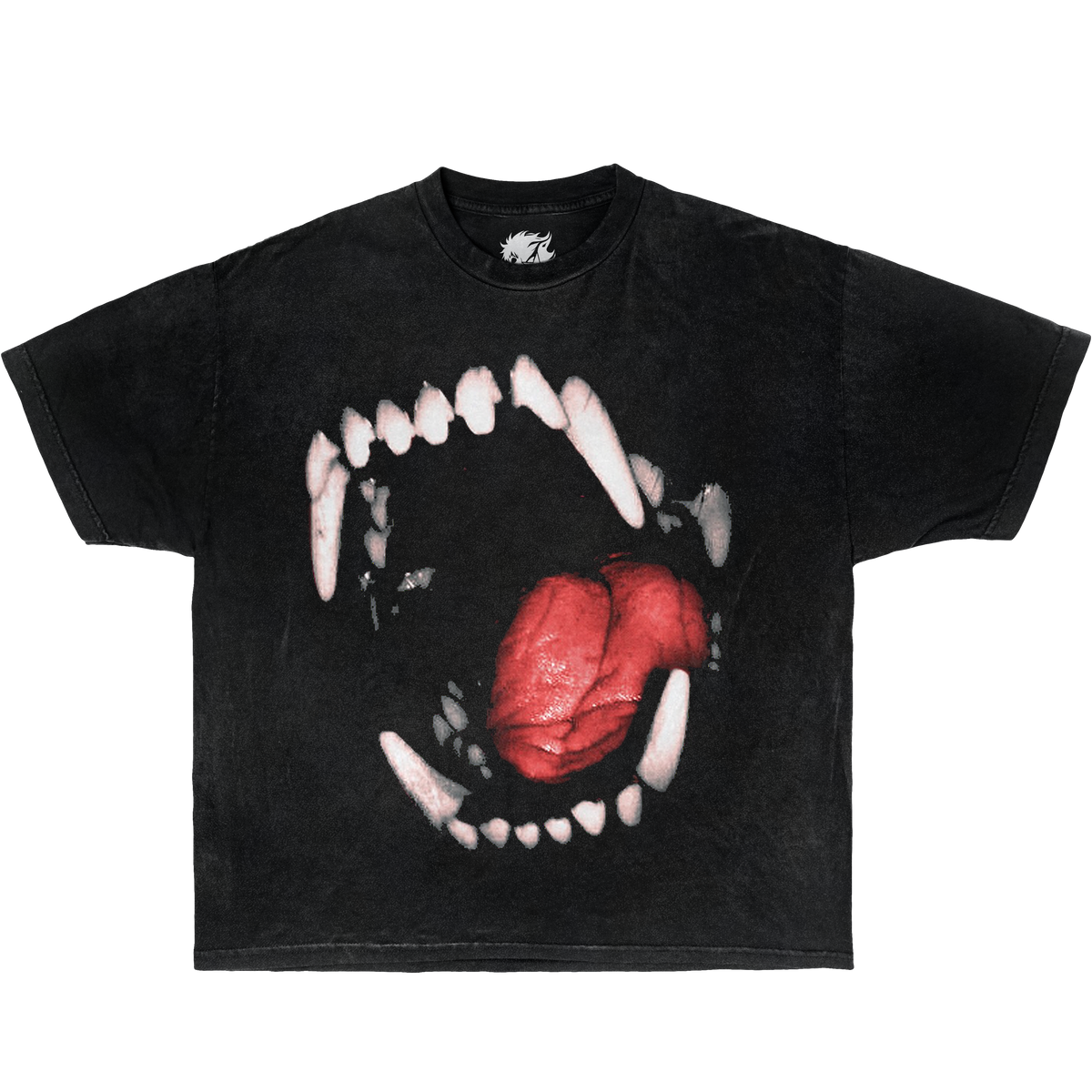 Neniom Vicious Dog Bite 2 Boxy Vintage Oversized Shirt Unisex Tee Streetwear Y2K
