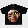 Universe Allen Iverson Boxy Vintage Shirt Oversized Streetwear Y2K Graphic Basketball Bootleg Tees