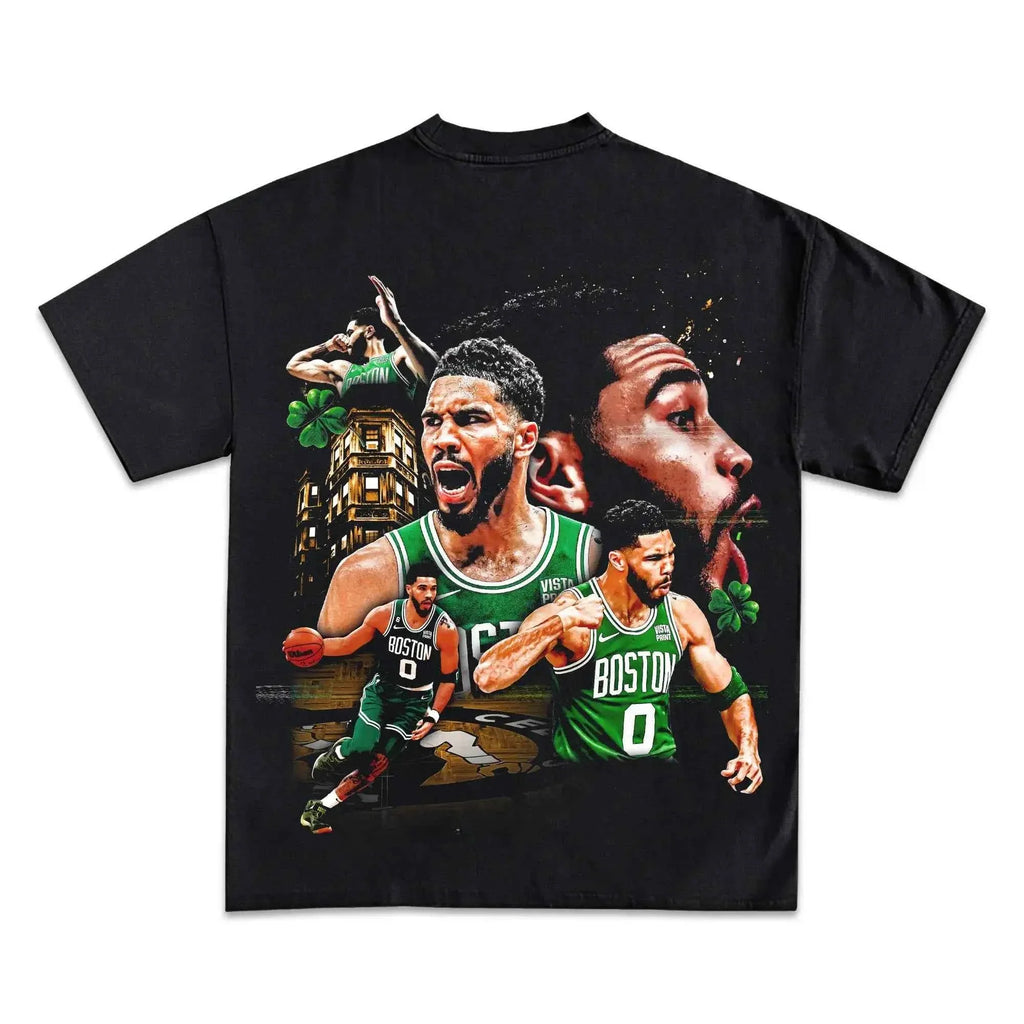 JAYSON TATUM CELTICS Boxy Vintage Shirt Streetwear Y2K Graphic Unisex Basketball Tees