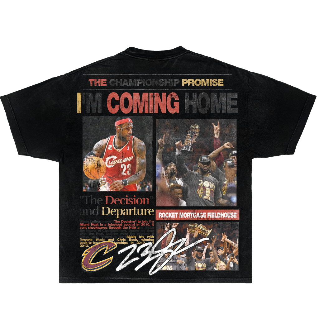 Lebron James Newspaper Shirt Vintage Boxy Oversized Basketball Graphic Unisex Y2K