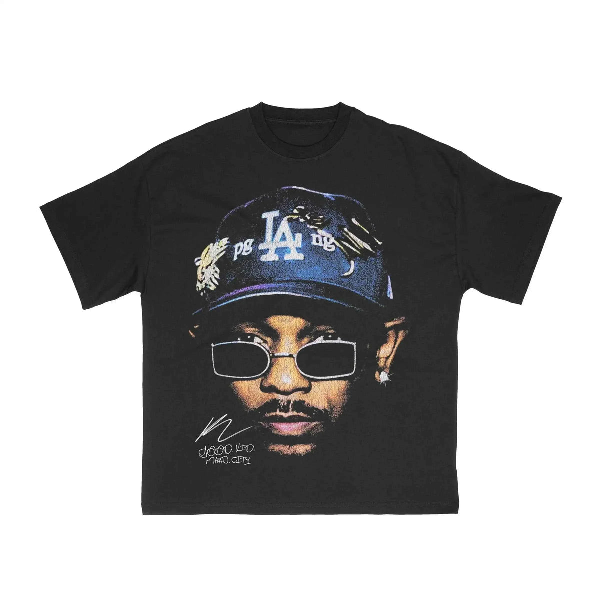 Kendrick Lamar Rapper Boxy Vintage Shirt Streetwear Unisex Graphic Rap Tees Y2K