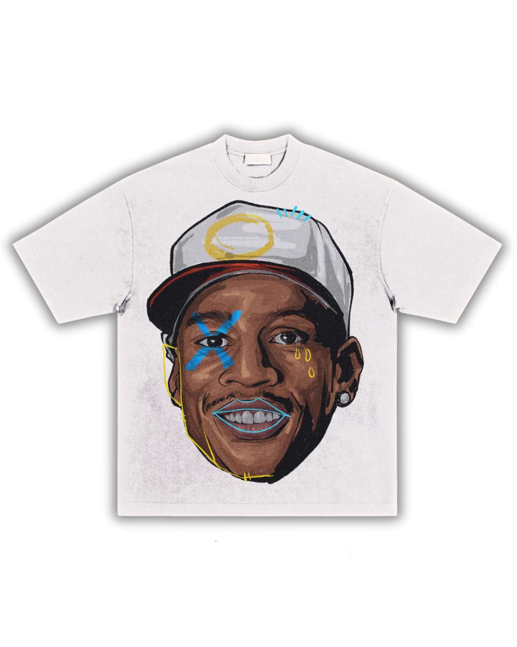 The Answer Iverson Big Head Boxy Vintage Shirt Graphic Basketball Tee Retro Streetwear Y2K