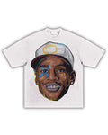 The Answer Iverson Big Head Boxy Vintage Shirt Graphic Basketball Tee Retro Streetwear Y2K