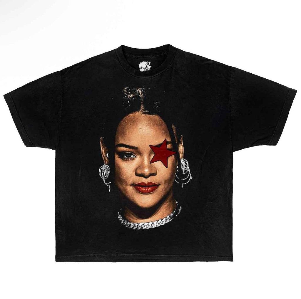 Y2K Rihanna Boxy Vintage T-Shirt Graphic Artist Shirts Oversized Streetwear Unisex Hot Asap