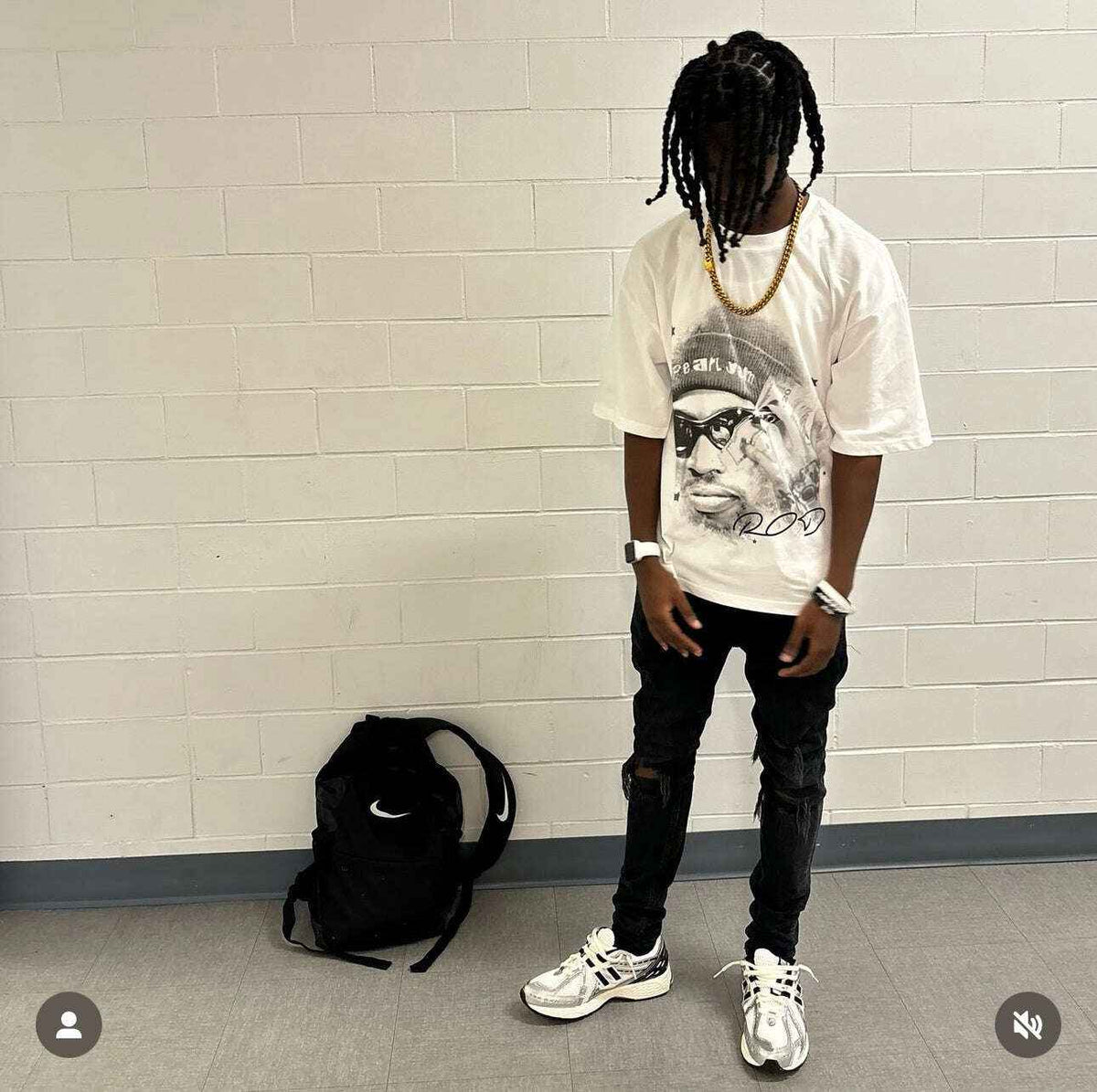 Dennis Rodman Money Talk Oversized Boxy Tee