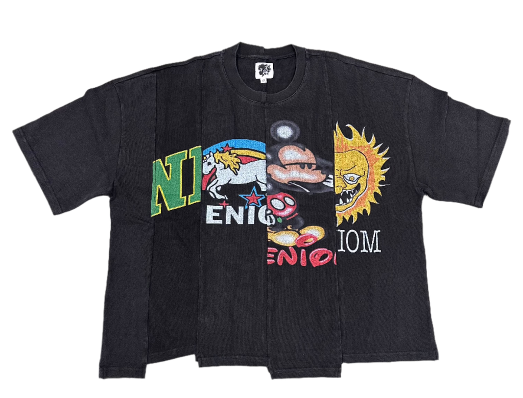 ★ LIMITED ★ NENIOM UNEVEN CHARACTERS SHIRT OVERSIZED BOXY STREETWEAR Y2K