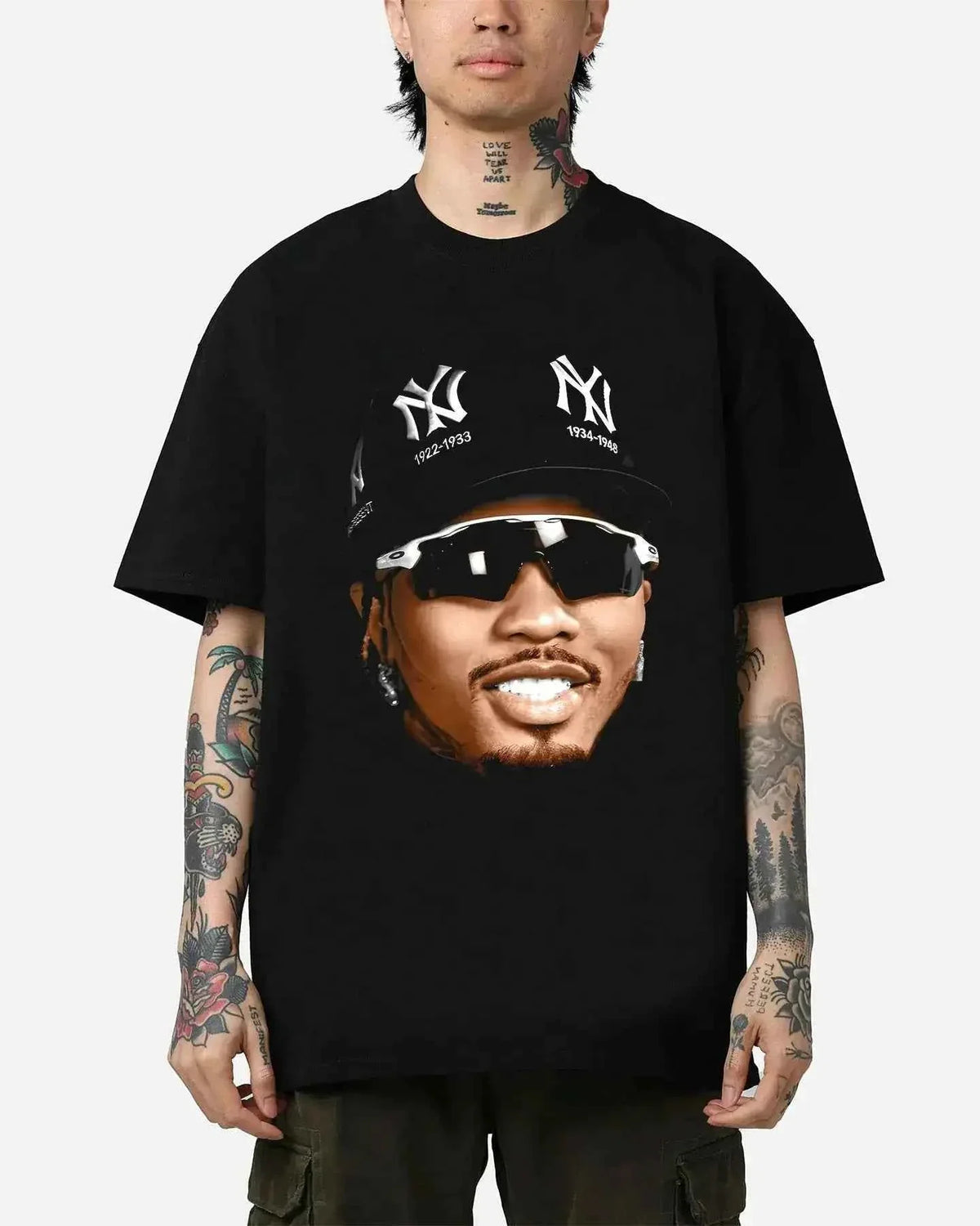 Gervonta Tank Davis "Big Face" Boxy T-Shirt Vintage Boxer Oversized Shirt Tee Streetwear Y2K