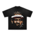Allen Iverson Big Face Boxy Vintage Graphic Oversized Hip Hop Basketball Tee Streetwear Y2K