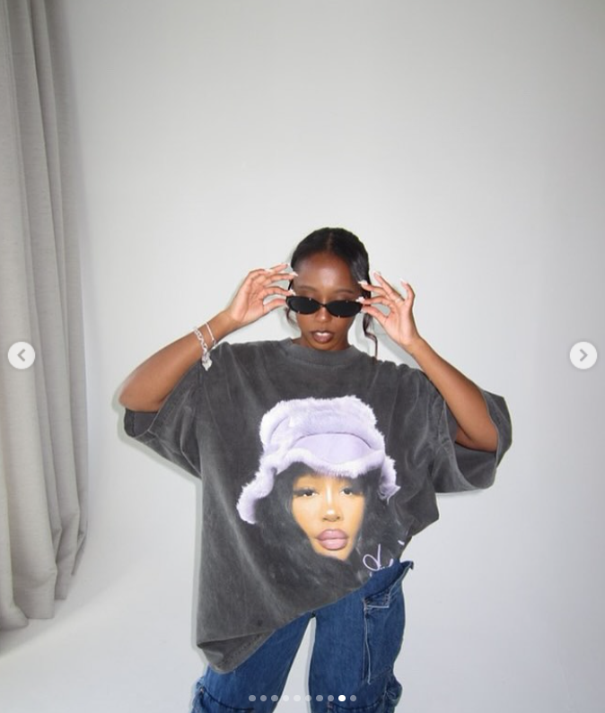 SZA Boxy Vintage Shirt Graphic Artist Music Rap Hip Hop Unisex Tee Oversized Streetwear Y2K
