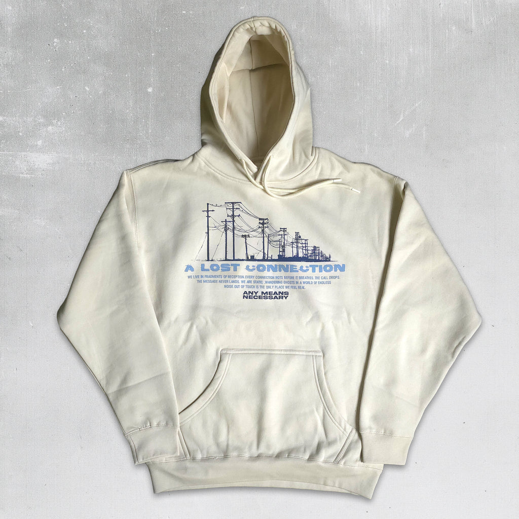 Lost Connection Pullover Hoodie Bone