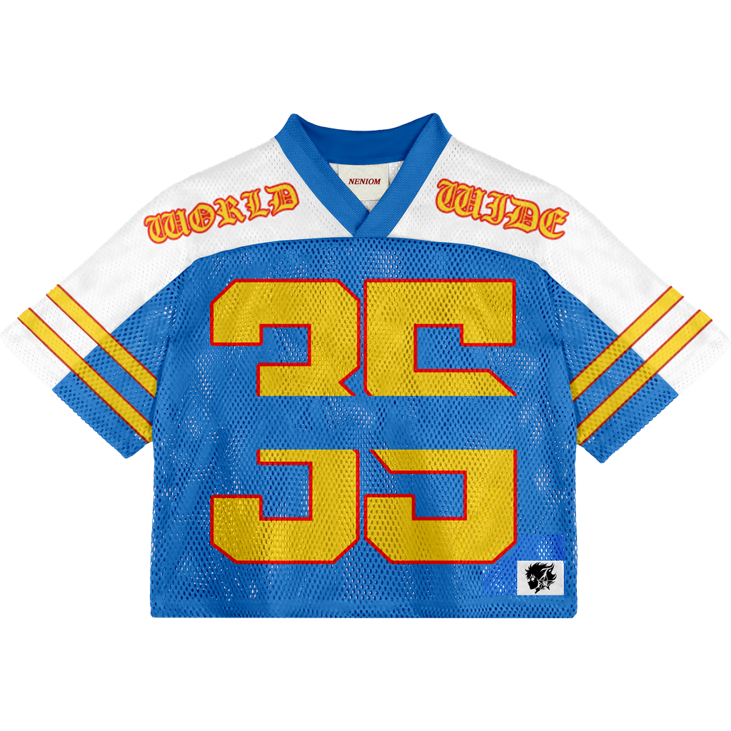 ★ SOLD OUT ★ Neniom Old English Boxy Hockey Jersey Streetwear Oversized Fit