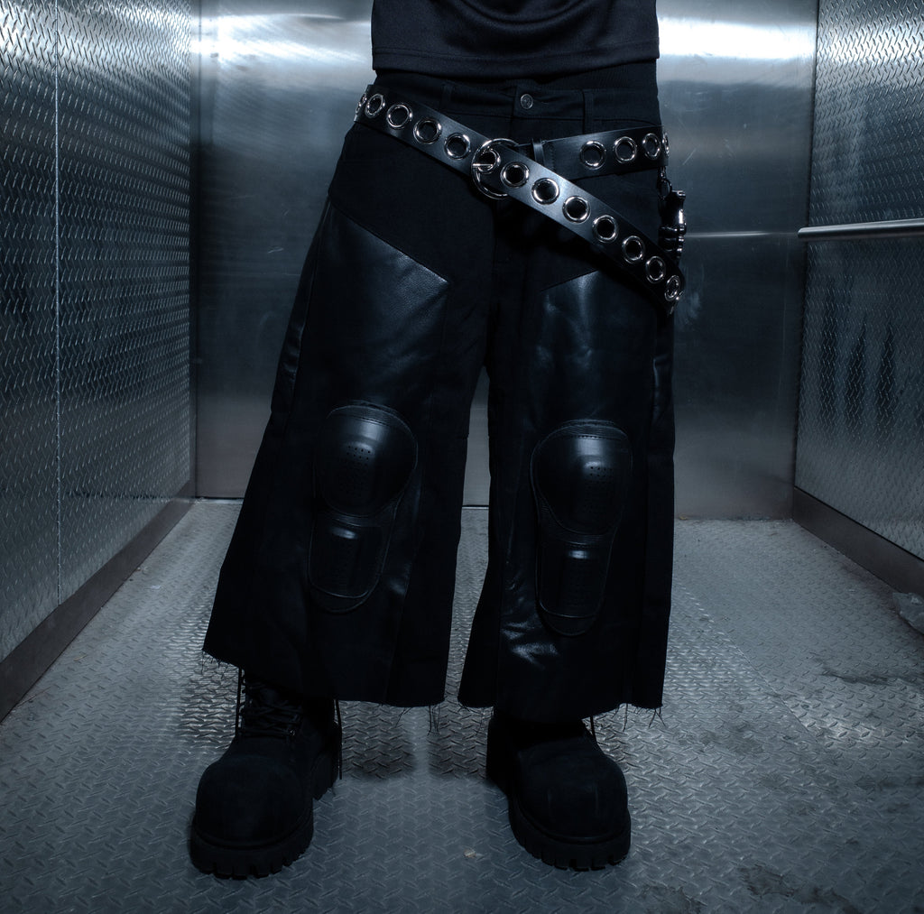 BL NOCTURNE LEATHER 3/4TH CAPRI PADDED DENIM