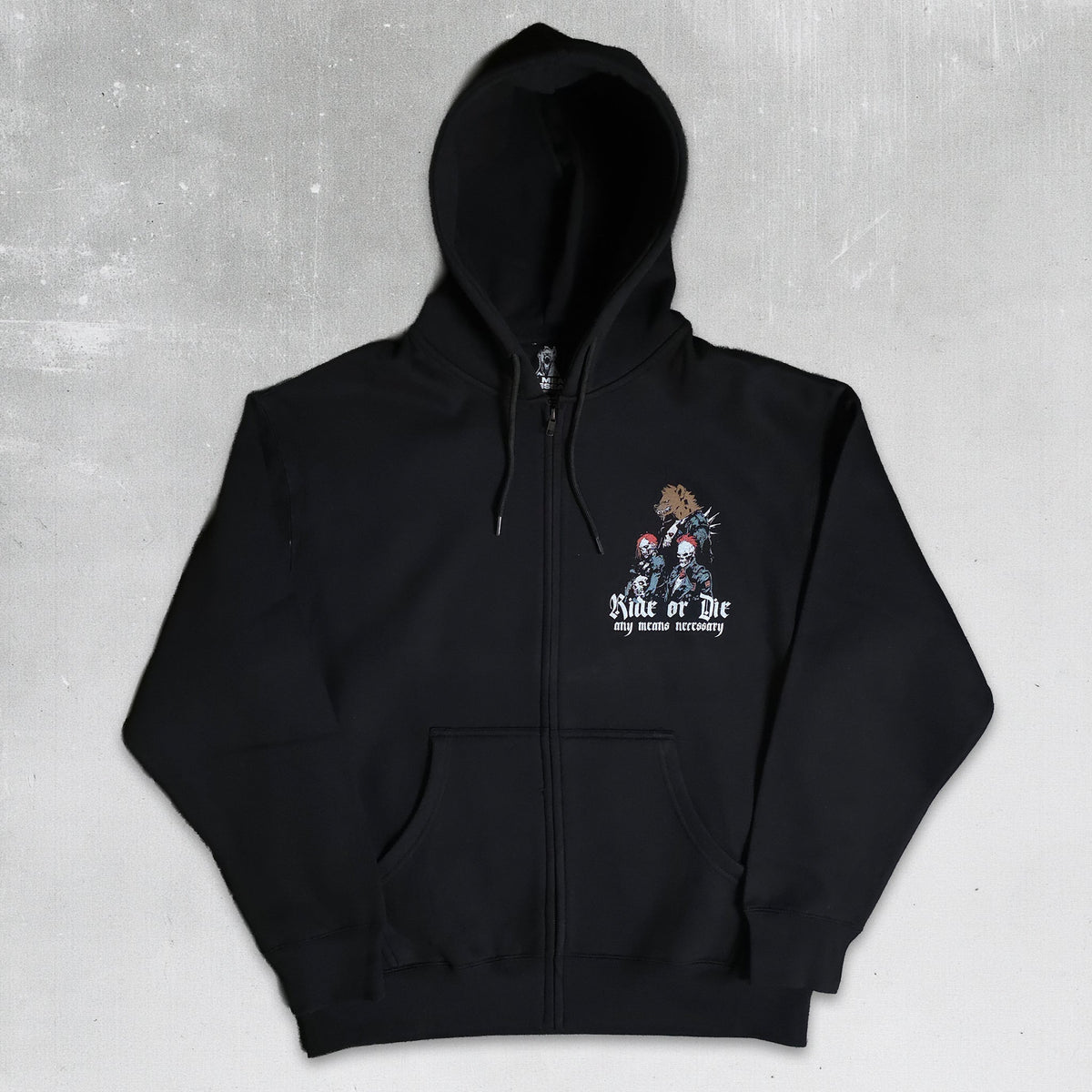 Ride or Die Zip Up Hoodie