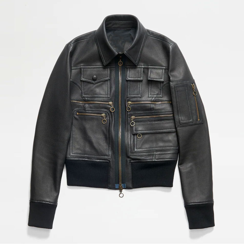 Women's Black B3 Sheepskin Shearling Aviator Jacket
