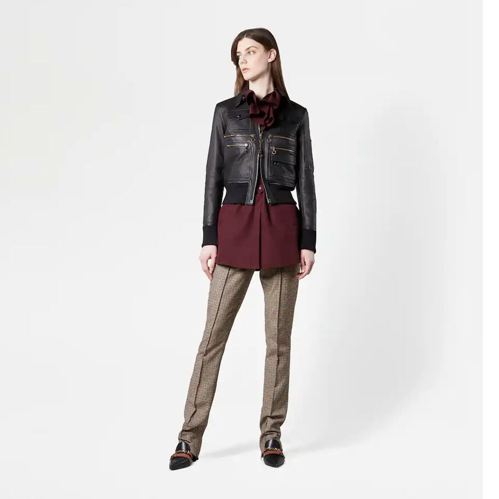 Women's Black B3 Sheepskin Shearling Aviator Jacket