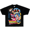Back To The Future Boxy Shirt Vintage Marty McFly Movie Tee Oversized Graphic