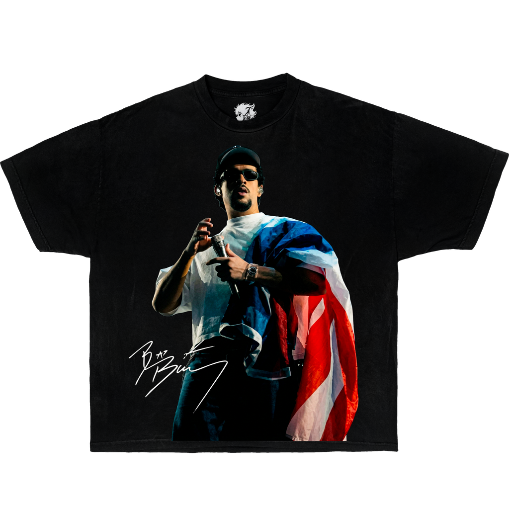 Bad Bunny Tour Style Shirt Latin Reggaeton Bootleg Graphic Tee Boxy Y2K Oversized