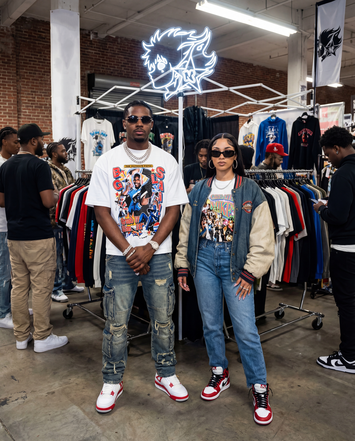 Shaq Pepsi Old Throwback Vintage Oversized Boxy T-shirt Streetwear Rap Graphic Y2K Shirts
