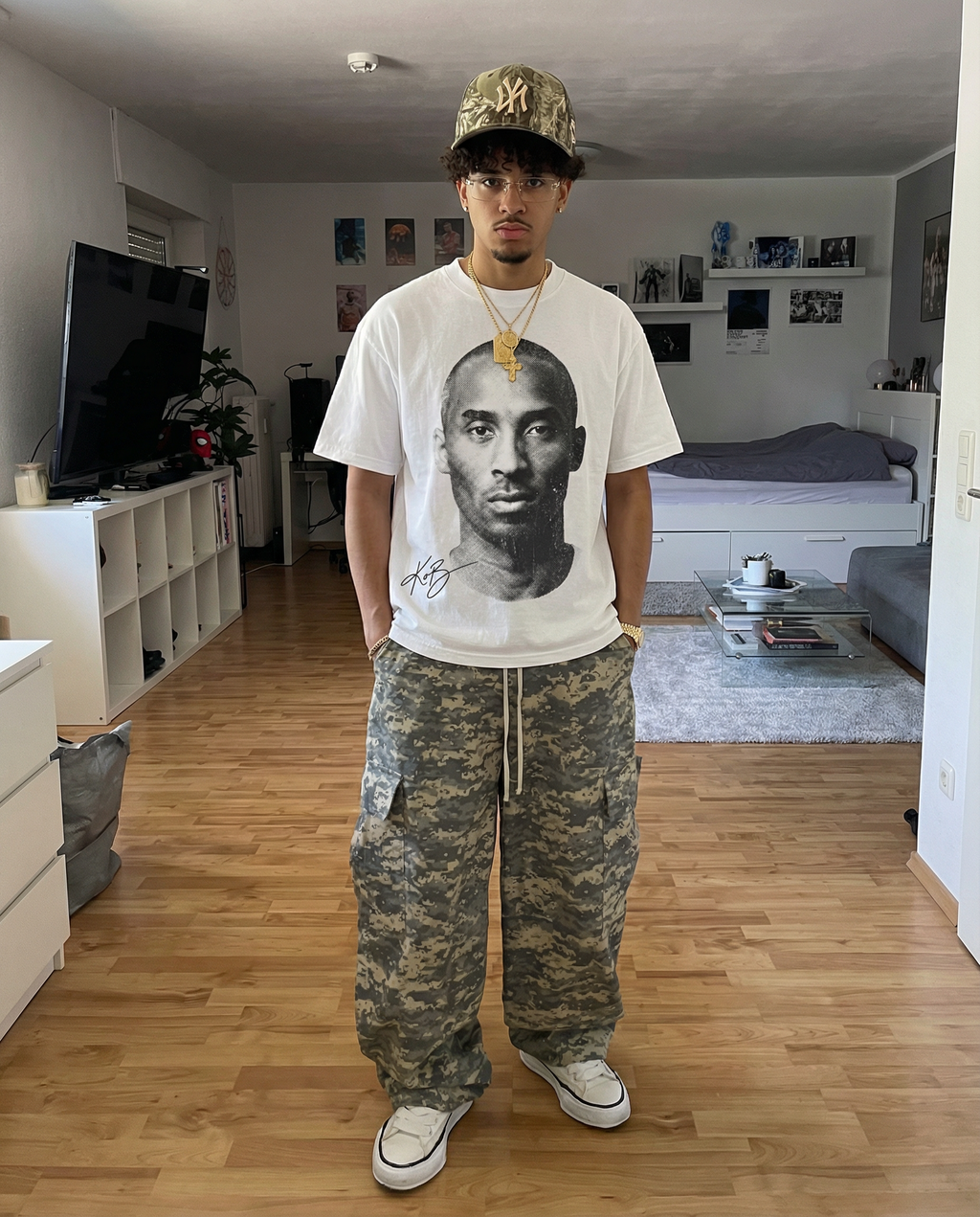 Kobe Black Mamba Bryant Finals Oversized Boxy T-shirt Streetwear Y2K Vintage