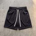 Essential Mesh Drawstring Shorts – Black