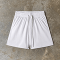 Everyday Mesh Drawstring Shorts – White