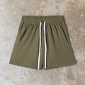 Mesh Drawstring Olive Green Shorts – Unisex Streetwear